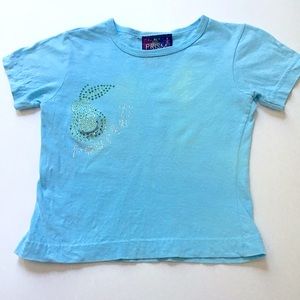 Girls Short Sleeve T-Shirt Turquoise sz 5/6